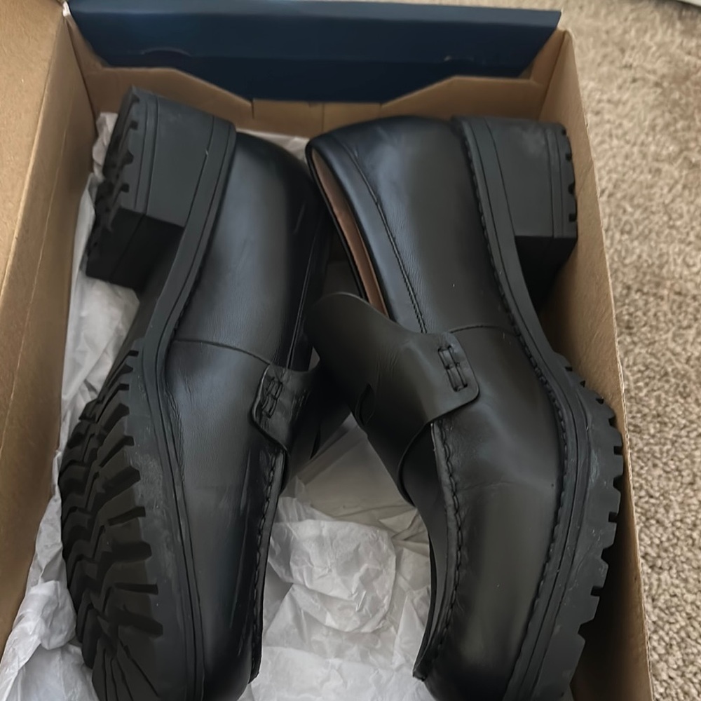 Cole Haan Black Leather Loafers New with the box
